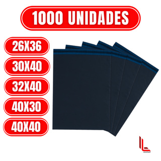 Kit 1000 Envelopes de Segurança Plástico Preto Aba Adesiva em Oferta na Shopee