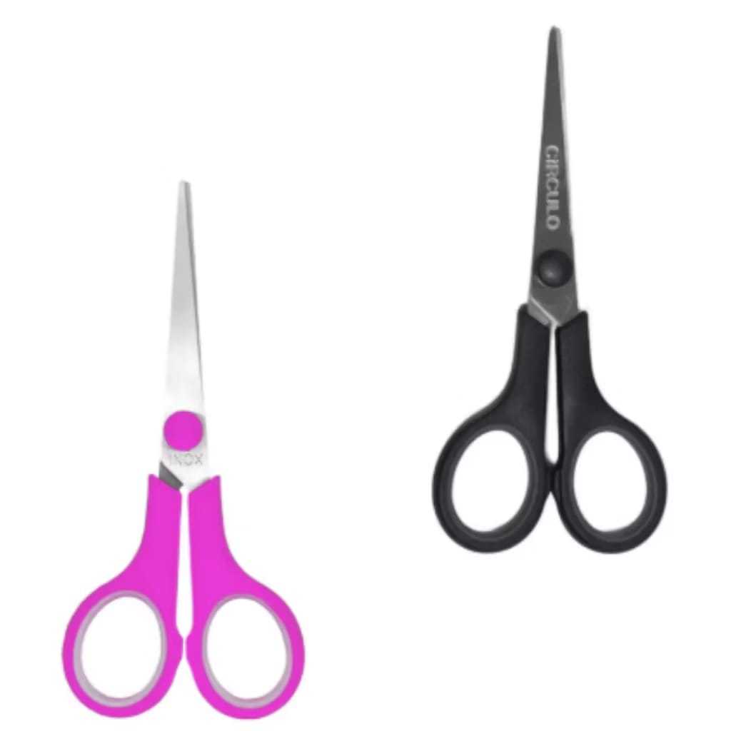 Tesoura Comfort 5,5" 13,8 cm Rosa/preto - CIRCULO