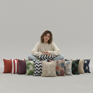 Kit 2 Capas De Almofada Impermeável Praia Piscina 45 X45 Cm Acquablock Resistente Desbotamento Mofo em Oferta na Shopee