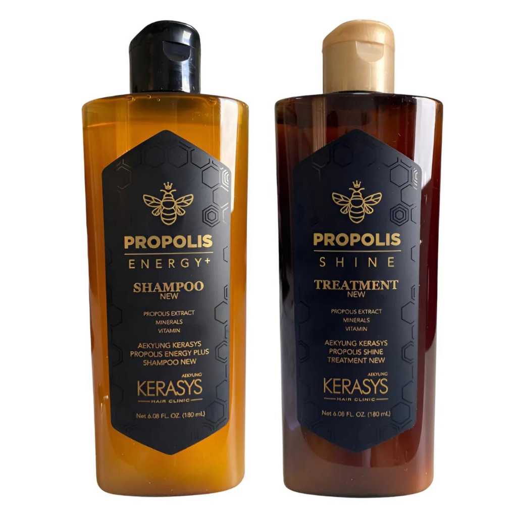 Kit Kerasys Royal Propolis Energy Shampoo e Tratamento Shine 180ml