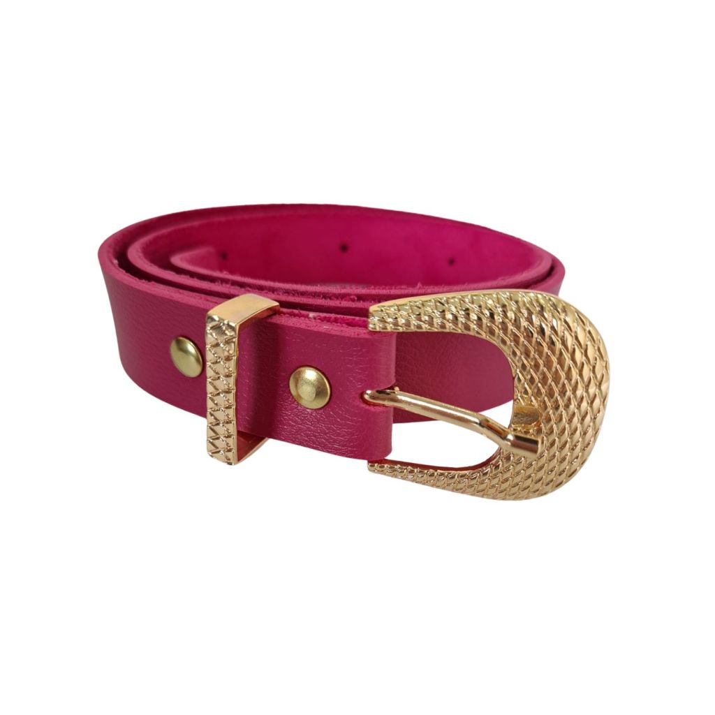 Cinto Infantil Fashion com Fivela Dourada Luxo Várias Cores Acessório Festa