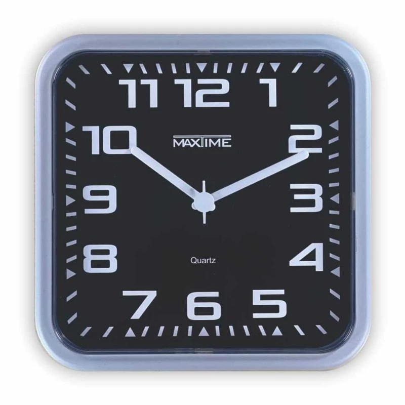 Relógio de Parede Quartz Quadrado Bold para Todos Tipos de Ambientes - Maxtime