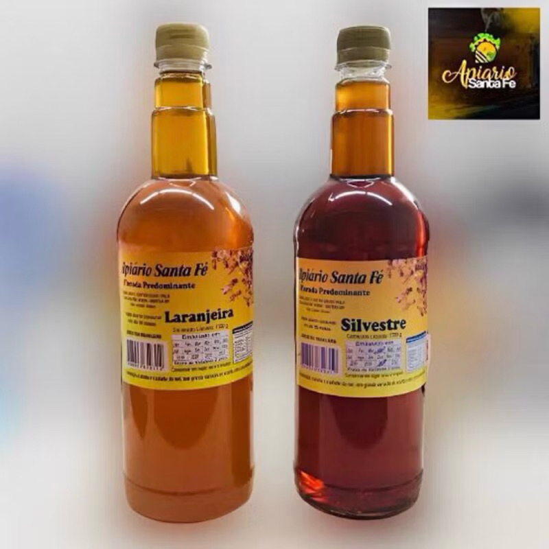 PROMOÇÃO RELÂMPAGO - Mel Garrafa Puro 100% Orgânico Florada Laranjeira e Silvestre 1,3kg