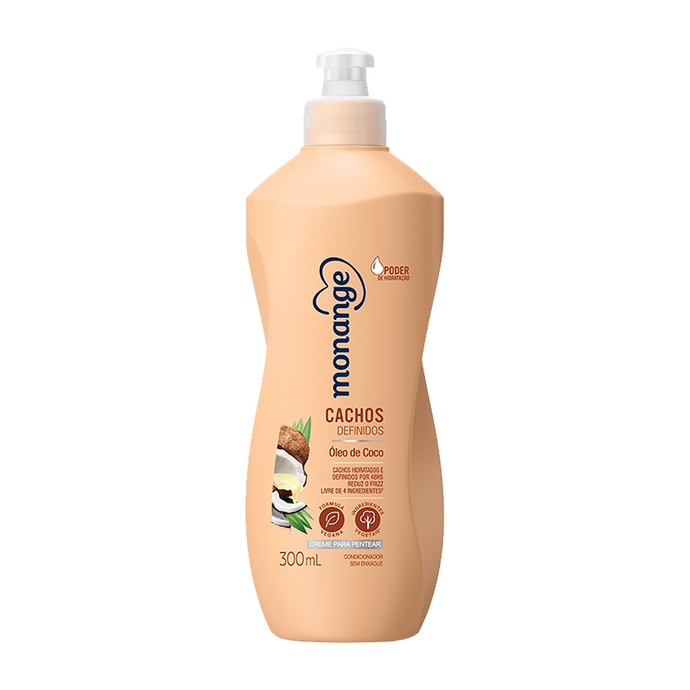 Creme para Pentear Monange Cachos Que Tal 300ml em Oferta na Shopee