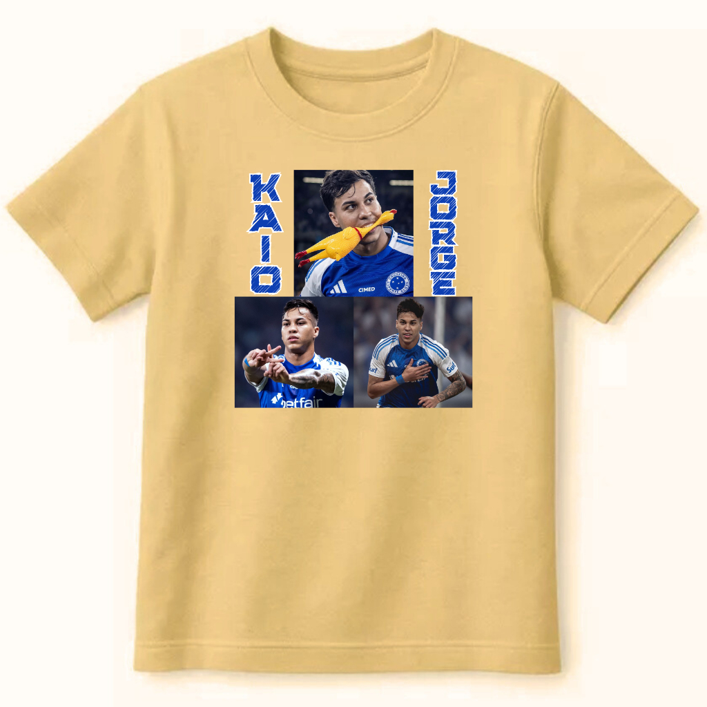 Blusa Infantil Camiseta Time Kaio Jorge Raposa Criança Menino Menina