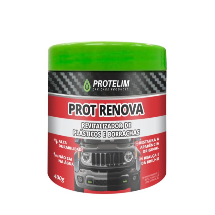 PROT RENOVA - Revitalizador De Plásticos e Borrachas 400g - PROTELIM