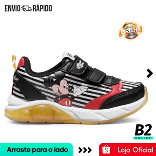 Tênis Disney Mickey Infantil Sem Cadarço Original Com Nota Fiscal e Garantia em Oferta na Shopee