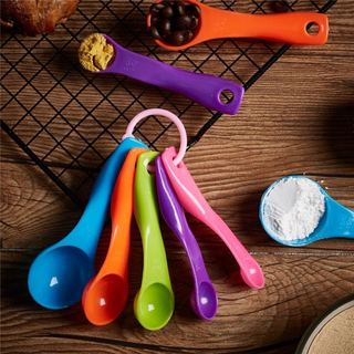 Jogo de 5 Colheres Medidoras de Receitas P/ Bolo Cozinha Confeitaria Multicolorida Divers…