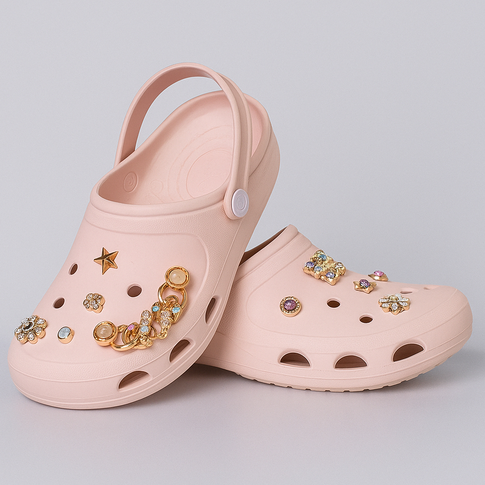 Sandália Infantil Babuche Com enfeite Botons Sapato Confortável Modinha em Oferta na Shopee