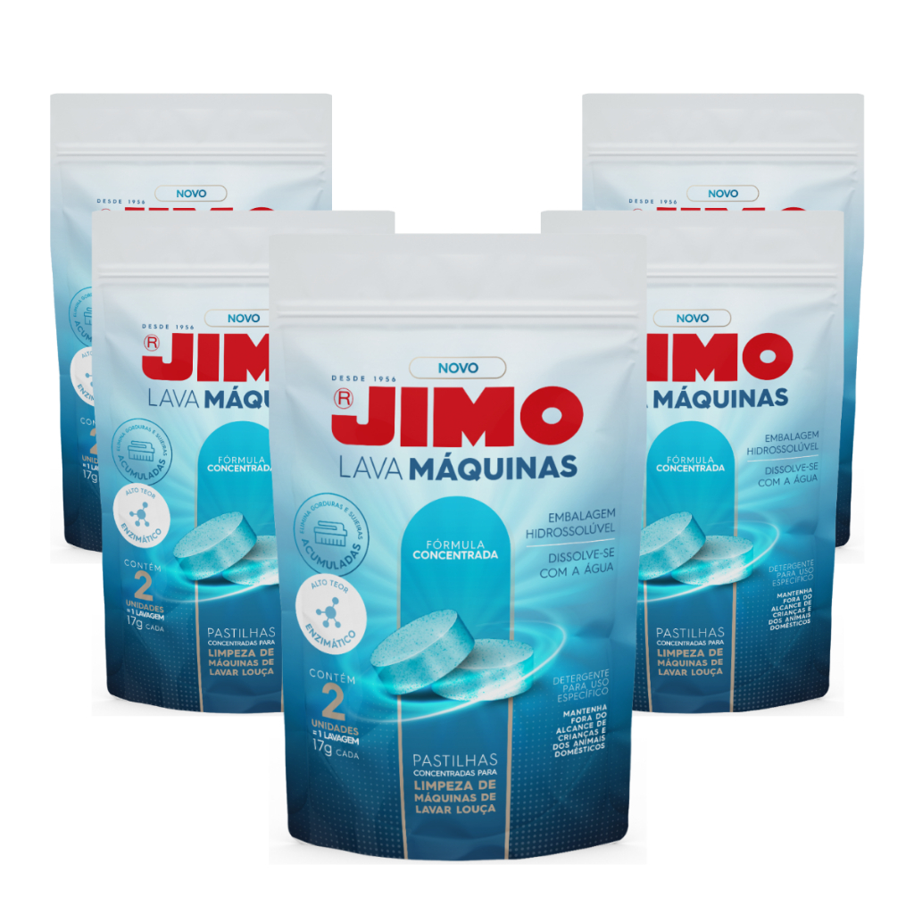 Jimo Lava-Máquinas Pastilhas Limpa e Desengordura Máquina de Lavar Louça - Kit com 5 em Oferta na Shopee