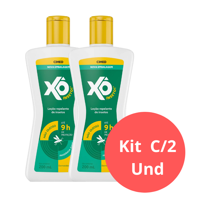 KIT REPELENTE C/2 XO CIMED INSETO LOCAO 200 ML 2 UND