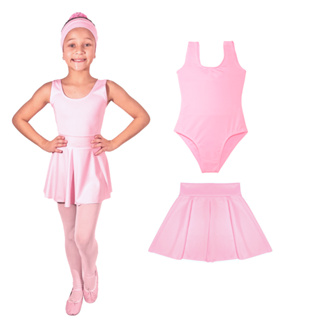 Collant Regatinha + Saia De Cós em Oferta na Shopee