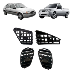 Tela difusor do Ar condicionado Fiesta 96 a 03 ou Courier 2002 a 2013 cor preta