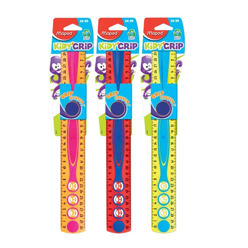 Reguá Kidy'Grip 30CM Flexivel Maped - 1 Unidade - Escolha a Cor em Oferta na Shopee