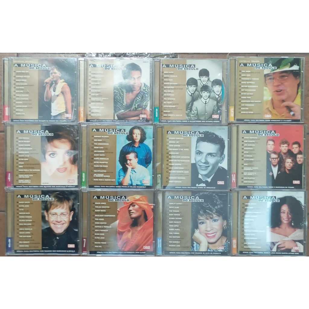lote 12 cd a música do século-caras mercury-cazuza-tom jobim