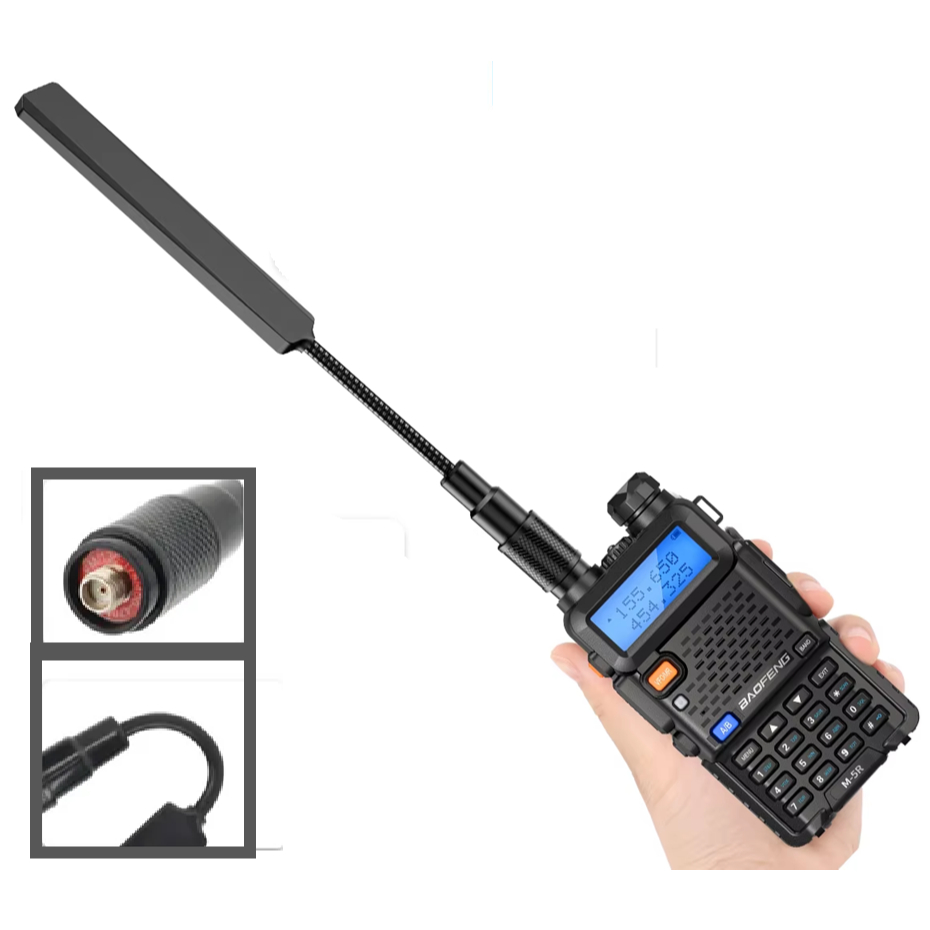 Antena Tática Abbree Ar-188 Sma-fêmea Vhf Uhf Radio Baofeng
