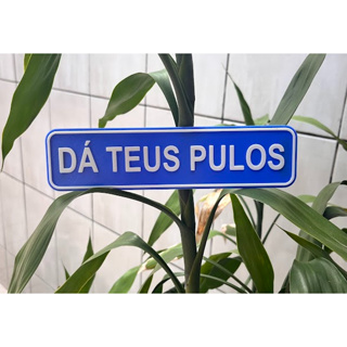 Placa decorativa Dá teus pulos - Quadros e frases personalizados impressos em 3D em Oferta na Shopee