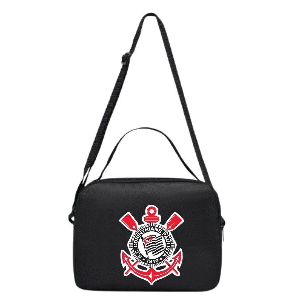 Super Lancheira Térmica Porta Alimentos e Bebidas De Times Com Alça Regulável Lançamento SK 04