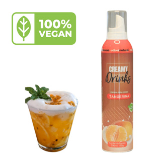 Espuma para Drinks Sabor Tangerina 200ml – Creamy Drinks em Oferta na Shopee