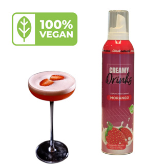 Espuma para Drinks Sabor Morango 200ml – Creamy Drinks em Oferta na Shopee