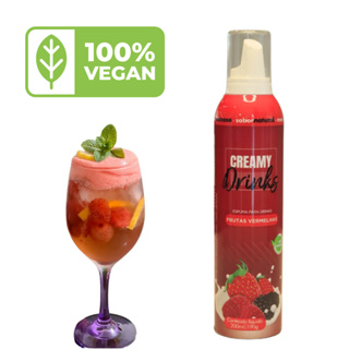 Espuma Frutas Vermelhas para Drinks e Sobremesas 200ml - Creamy Drinks em Oferta na Shopee