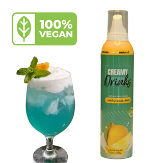 Espuma para Drinks Sabor Limão Siciliano 200ml - Creamy Drinks em Oferta na Shopee