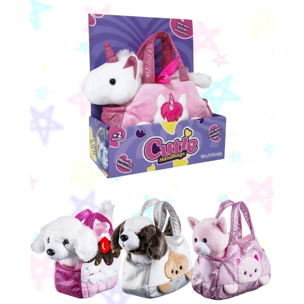 Bolsa Cutie Handbags Multikids | Bolsa Surpresa com Mini Boneca | Brinquedo Colecionável Infantil em Oferta na Shopee