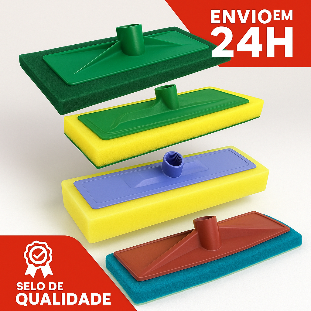Kit Multiuso Limpeza Profissional 4‑em‑1 (Azulejo, Cera, Vidro, Esfregão Alta Performance) Envio 24h Kit Multiuso Limpeza Profissional 4‑em‑1 (Azulejo, Cera, Vidro, Esfregão Alta Performance) Envio 24h