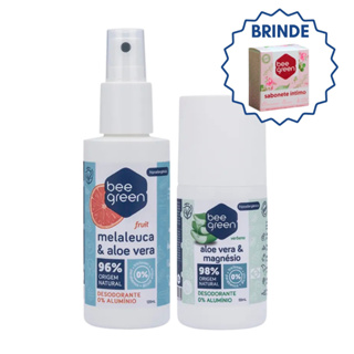 Kit 2 Desodorante Roll-on Spray S/ Alumínio Vegano Bee Green em Oferta na Shopee