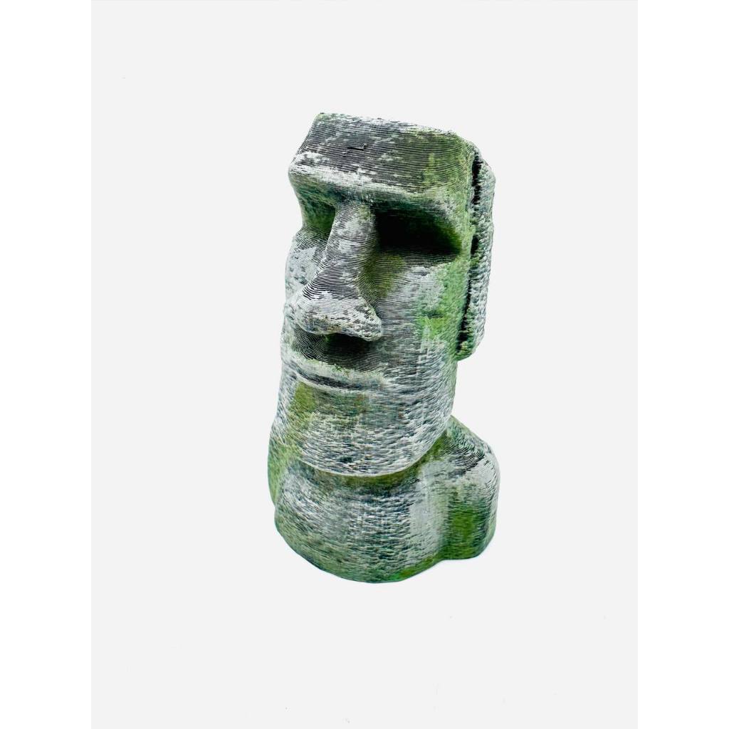 Estátua Moai Ilha de páscoa para aquários, terrários e plantas.