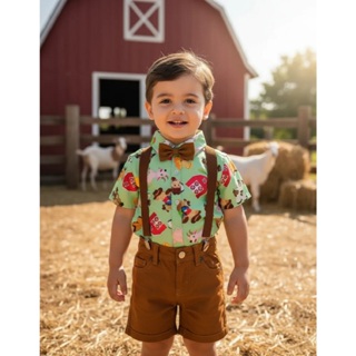 Conjunto Temático Infantil luxo Fazendinha. em Oferta na Shopee