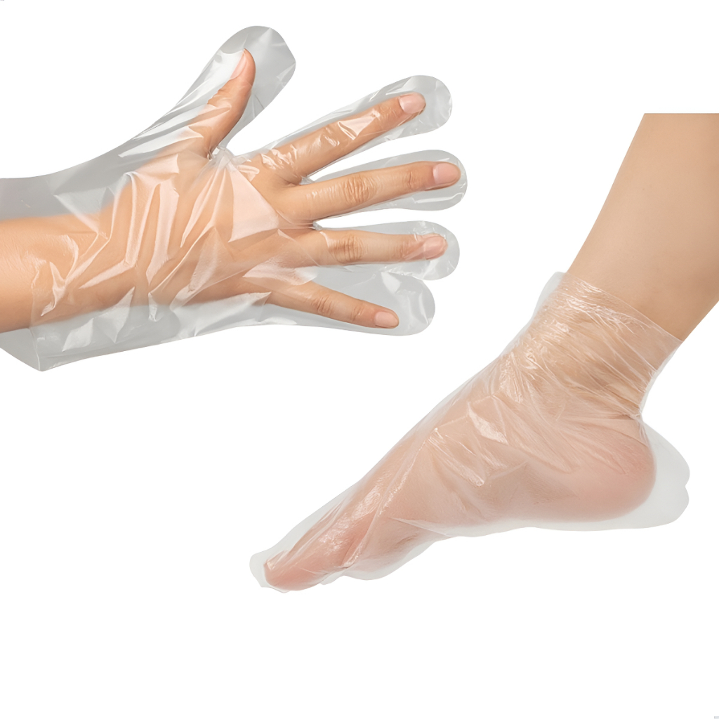 Kit 500 Botas + 500 Luvas Plásticas Descartável Manicure Pedicure Salão de Beleza em Oferta na Shopee