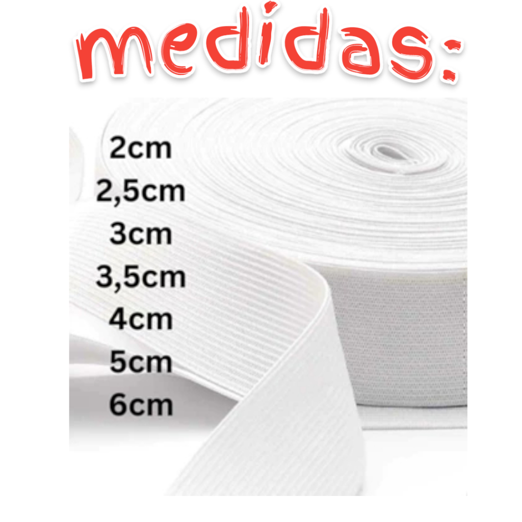 Elástico Chato Com rolo de 25 metros, elástico para embutir,costura, artesanato, vestuário, faixas fios elásticas e etc.