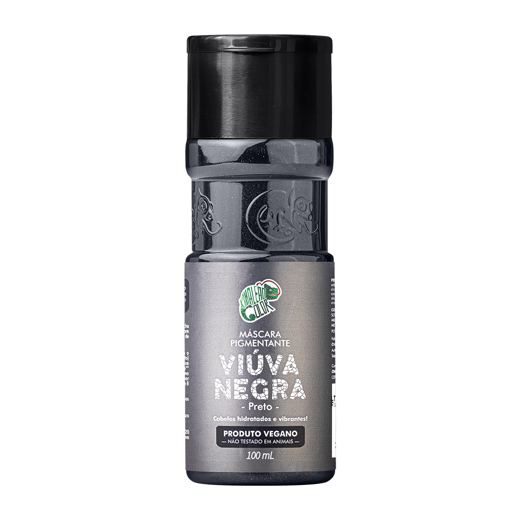 Máscara Pigmentante Kamaleão Color - Viúva Negra - 100ml em Oferta na Shopee