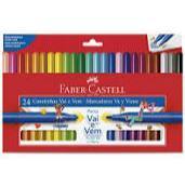 Canetinha Faber-Castell 12 ou 24 cores em Oferta na Shopee