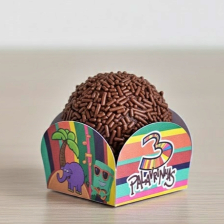 Forminha de Doces 3 palavrinhas Personalizada no Tema /Lembrancinha de Festa /Aniversário