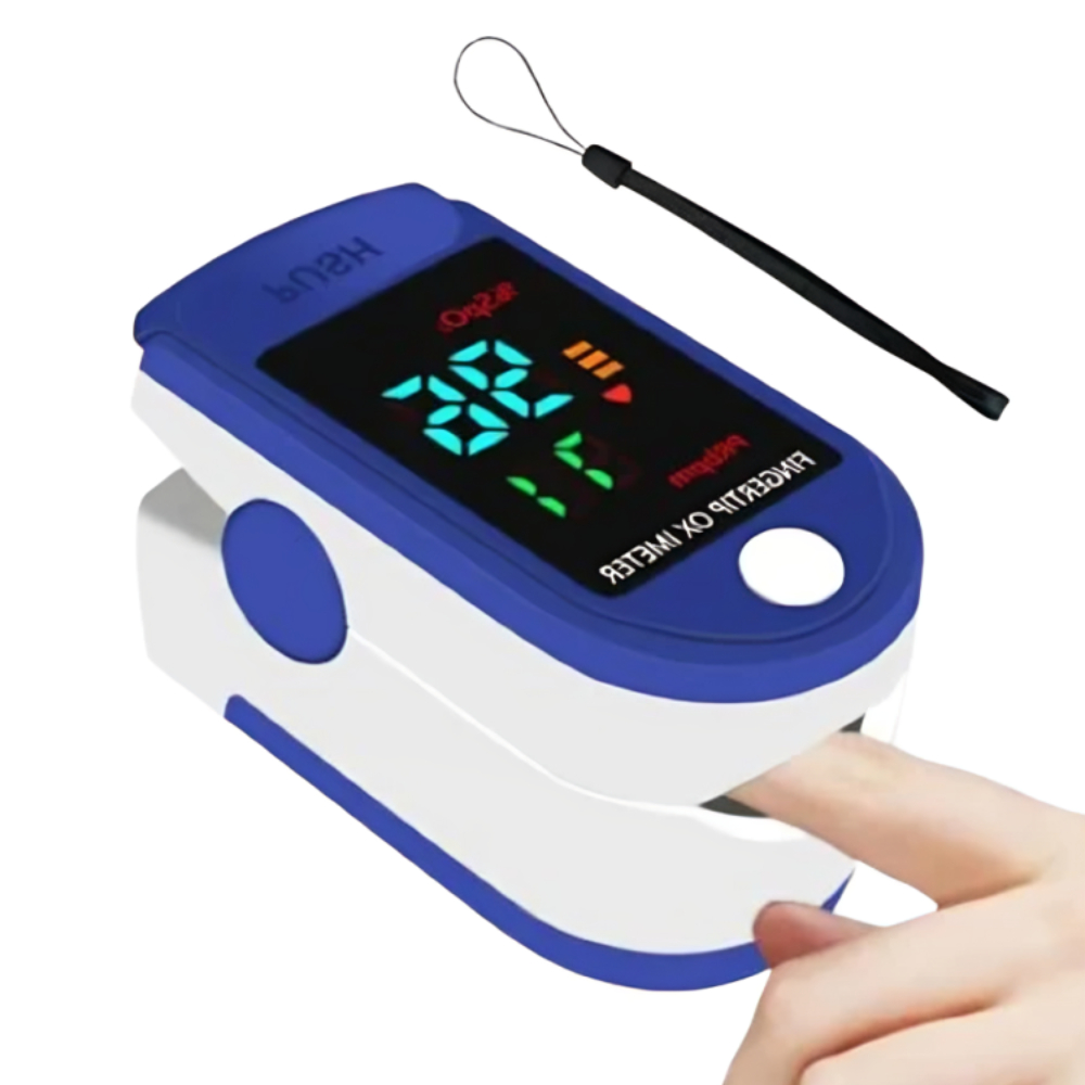 Oxímetro de Dedo de Pulso Digital Batimento Cardíaco Monitor de Frequência