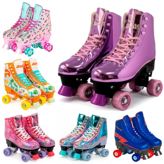Patins Skate Roller Quad Adulto 4 Rodas Com Regulagem De Tamanho E Freio Frontal - Fênix Brinquedos