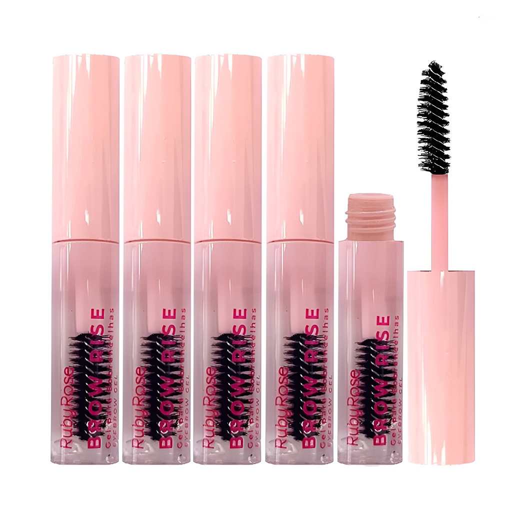 Kit C/5 Unidades Ruby Rose - Gel Para Sobrancelhas Eyebrow Linha Rosa E2503 em Oferta na Shopee