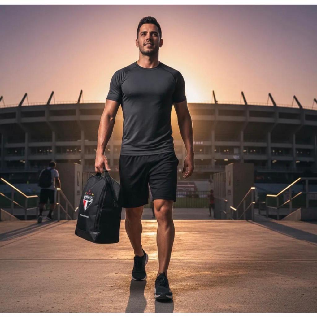 Mochila Nescesserie De Mão Bolsa Para Levar O Tênis Chuteiras Para Futebol Campo Trabalho Todos os Times Brasileirão