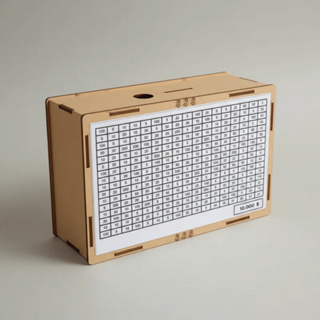 Cofre Cofrinho Desafio 10Mil Poupança Metodo Japones - Madeira MDF - 21x14x7cm em Oferta na Shopee