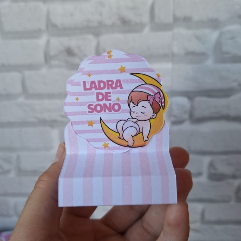 Kit 20 Porta Bis Duplo Ladra de Sono Mesversario Lembrancinha Decoração Festa Infantil Personalizados Aniversario