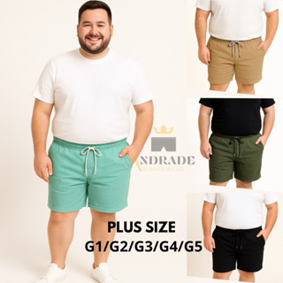Kit 3 Short Plus Size Mauricinho em Linho – G1|G2|G3|G4|G5– Qualidade Premium-Bermuda- Sarja em Oferta na Shopee