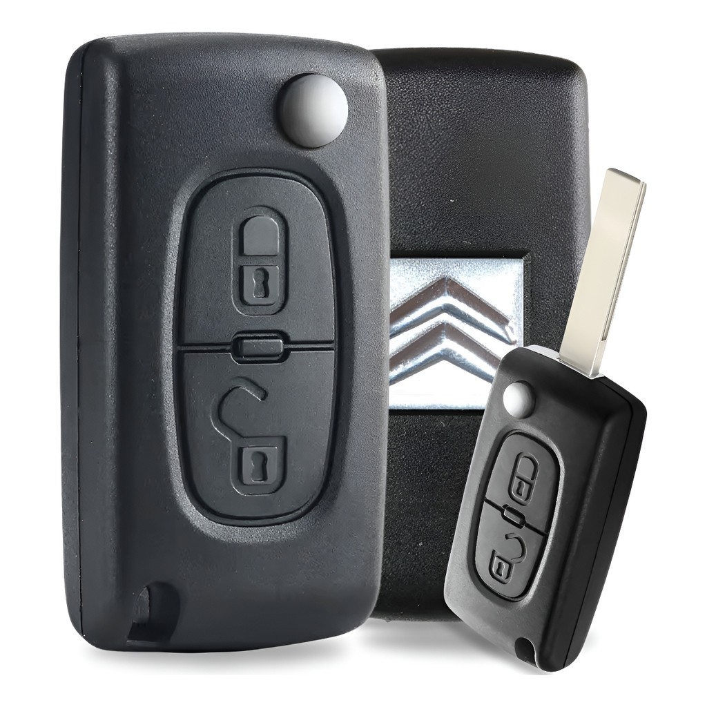 Carcaça Chave Canivete Citroen C3 2 Botões em Oferta na Shopee