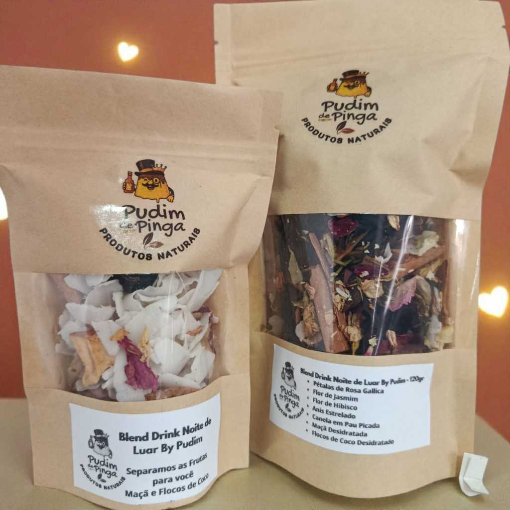 Mix especiarias frutas com Anis Estrelado Maçã desidratada, Flocos de Coco, Jasmim Pétalas de Rosa