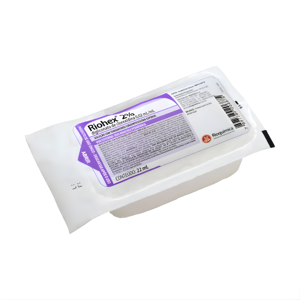 Kit Escova Clorexidina 2% Degermante Riohex (1) Rioquímica