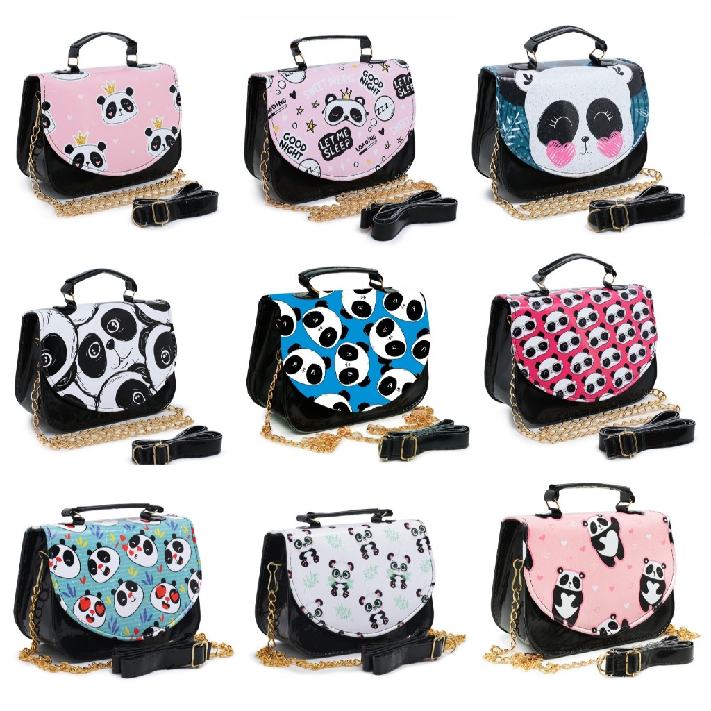 Bolsinha Luxo Maleta de Panda em Oferta na Shopee