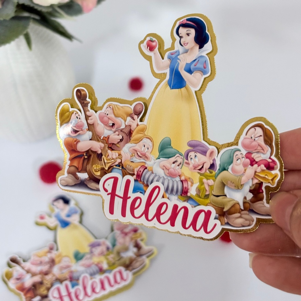 Kit de APLIQUES PERSONALIZADOS 3D p/ lembrancinhas / Aniversário /Festa Infantil (fazemos todos os temas)