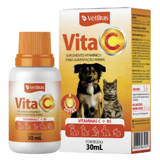 Suplemento Vitaminico Pet Vita C Vetbras 30ml - Cães E Gatos em Oferta na Shopee