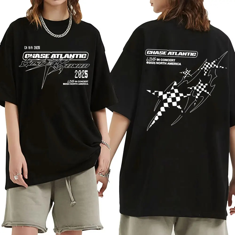 Camiseta Basica e OVERSIZED Chase Atlatic Live Lost In Heaven World Tour Unissex - Darknezz